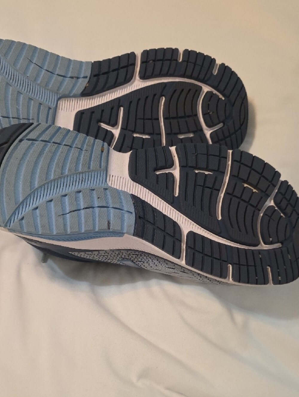 Womens New Balance Light Blue & Gray Athletic Sneakers - Picture 4 of 10